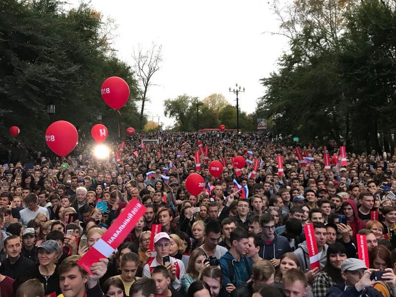 rally voor navalny in chabarovsk 25 sept 2017