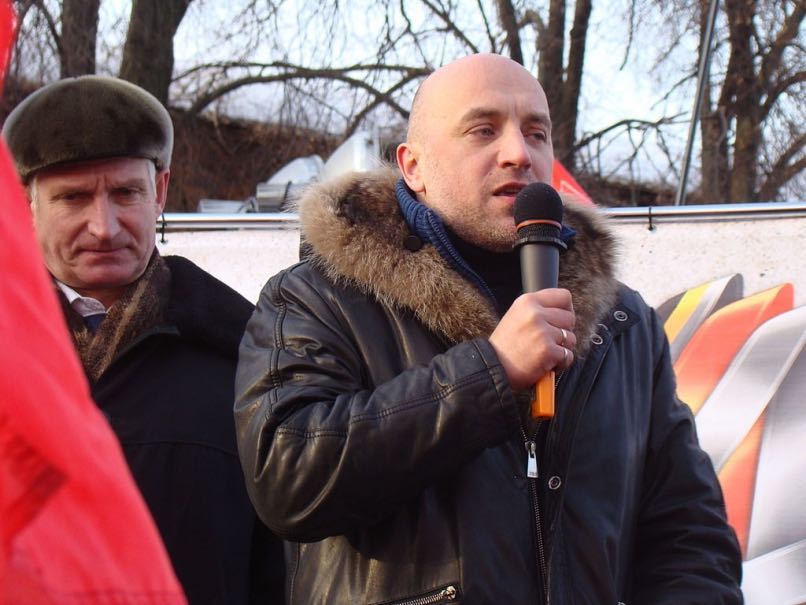 1024px Nikolay Ryabov and Zakhar Prilepin on tribune Nizhny Novgorod rally 4 February 2012
