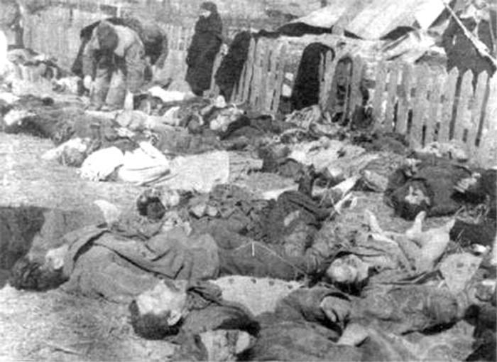 Poolse slachtoffers UPA in Lipniki Polen 1943