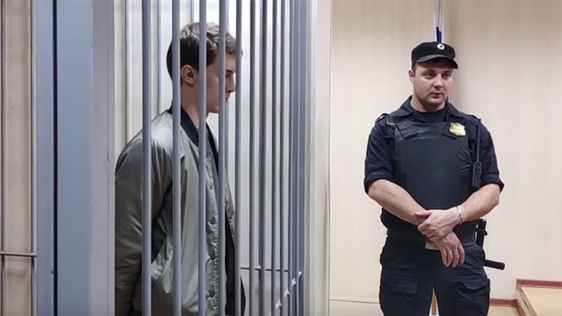jegor zjoekov in jail foto