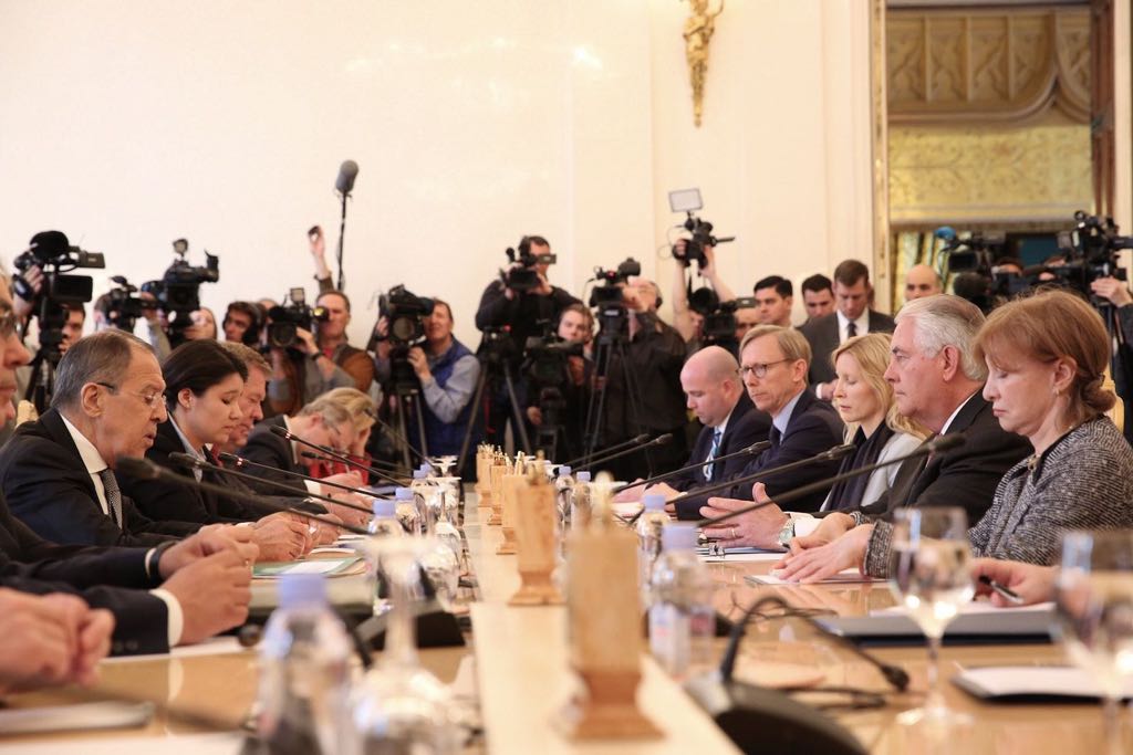 Tillerson en Lavrov Moskow april 2017