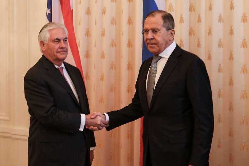 secretary tillerson and russian foreign minister lavrov shake hands before bilateral meeting in moscow 33949986876