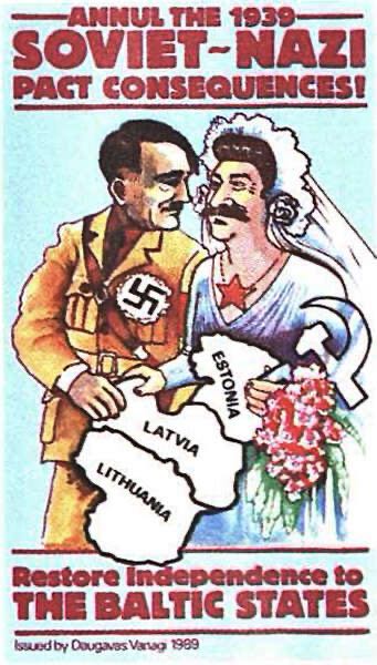 poster denouncing the molotovribbentrop pact