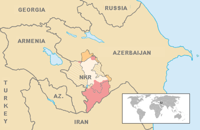 map nagorno karabakh