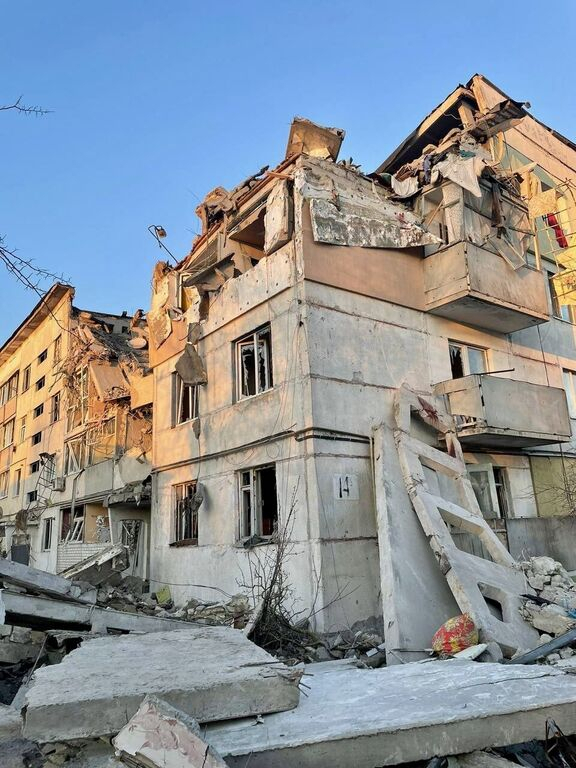 Charkiv verwoestingen april 2024