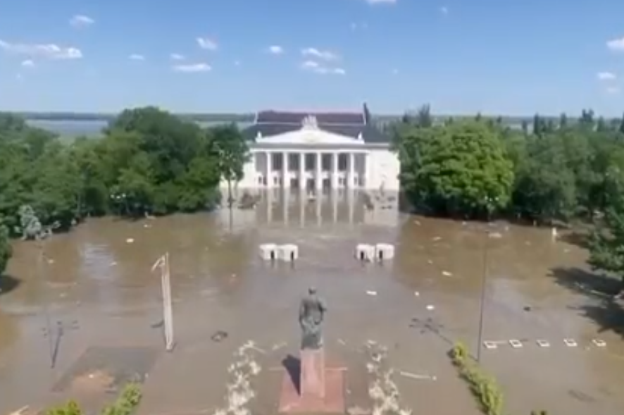 dam nova kakhova centrum overstroomd