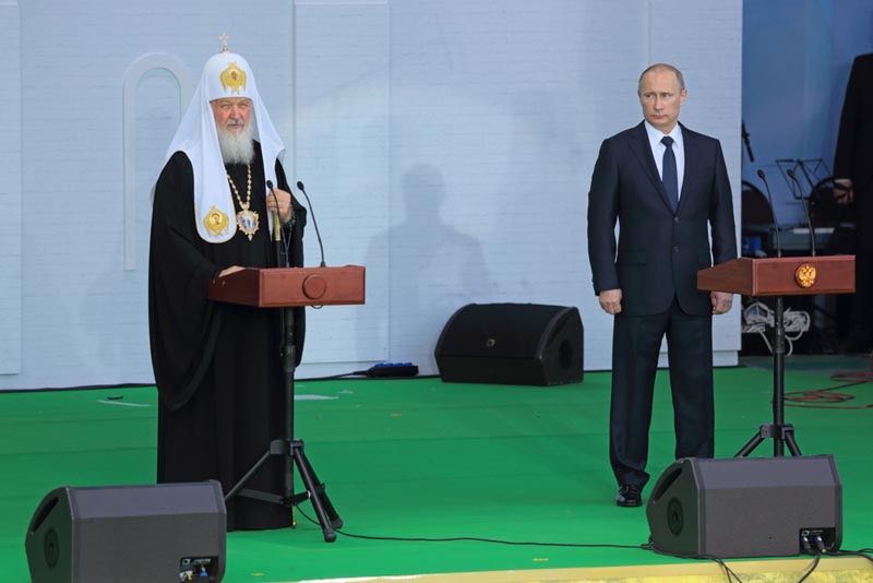 Patriarch Kirill en Poetin