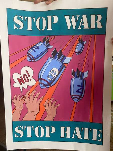 no war no hate poster