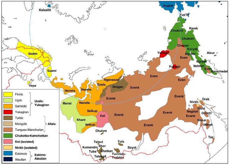 kaart kleine inheemse volkeren