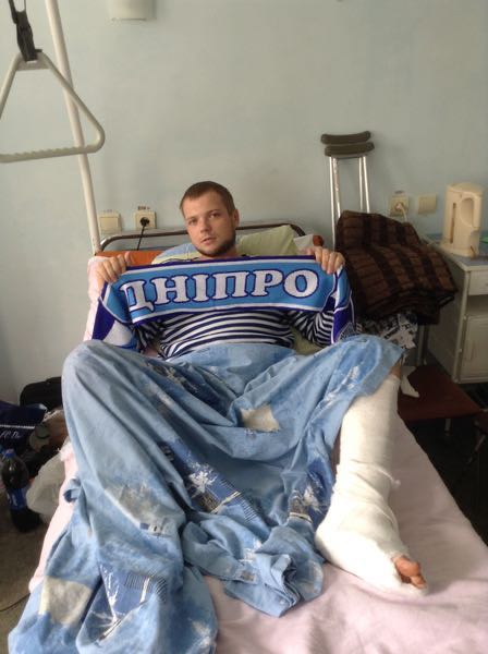 oekr soldaat in ziekenhuis Dnipro