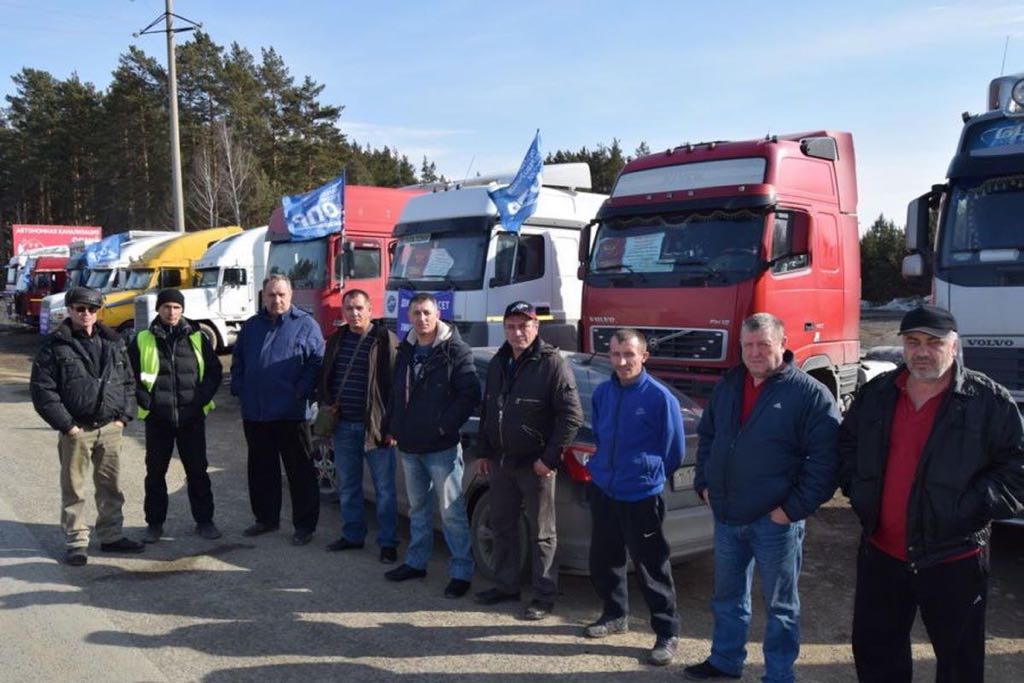 truckers protest russia